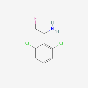molecular formula C8H8Cl2FN B13229113 1-(2,6-Dichlorophenyl)-2-fluoroethan-1-amine 