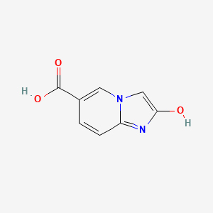 molecular formula C8H6N2O3 B13229144 2-Hydroxyimidazo[1,2-a]pyridine-6-carboxylic acid 