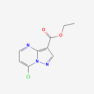 molecular formula C9H8ClN3O2 B1322915 Ethyl 7-chloropyrazolo[1,5-a]pyrimidine-3-carboxylate CAS No. 749216-54-4