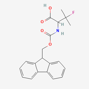 molecular formula C20H20FNO4 B1322916 Fmoc-3-氟-DL-缬氨酸 CAS No. 1219144-82-7