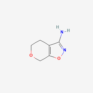 molecular formula C6H8N2O2 B13229164 4H,5H,7H-Pyrano[4,3-d][1,2]oxazol-3-amine 