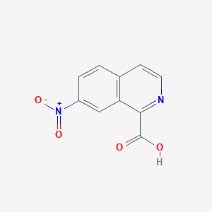 molecular formula C10H6N2O4 B13229167 7-Nitroisoquinoline-1-carboxylic acid 