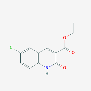 molecular formula C12H10ClNO3 B1322917 Ethyl 6-chloro-2-oxo-1,2-dihydroquinoline-3-carboxylate CAS No. 335672-35-0