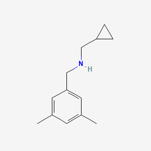 molecular formula C13H19N B13229174 (Cyclopropylmethyl)[(3,5-dimethylphenyl)methyl]amine 