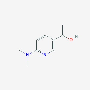 molecular formula C9H14N2O B13229197 1-(6-Dimethylamino-pyridin-3-yl)-ethanol 