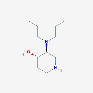 molecular formula C11H24N2O B13229228 (3S,4S)-3-(Dipropylamino)piperidin-4-ol CAS No. 2059917-35-8