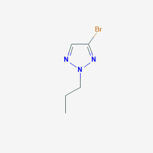 molecular formula C5H8BrN3 B13229248 4-Bromo-2-propyl-2H-1,2,3-triazole 