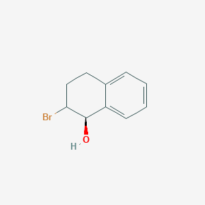 molecular formula C10H11BrO B13229271 (1R)-2-Bromo-1,2,3,4-tetrahydronaphthalen-1-ol 