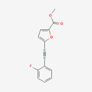 molecular formula C14H9FO3 B1322932 Methyl 5-((2-fluorophenyl)ethynyl)-furan-2-carboxylate CAS No. 725228-58-0
