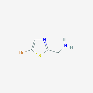 molecular formula C4H5BrN2S B1322933 (5-溴-1,3-噻唑-2-基)甲胺 CAS No. 716315-35-4