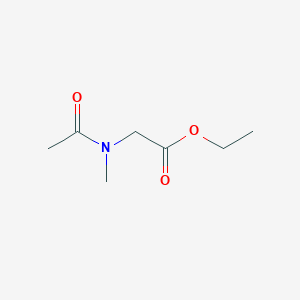 molecular formula C7H13NO3 B1322934 Ethyl 2-(N-methylacetamido)acetate CAS No. 34597-05-2