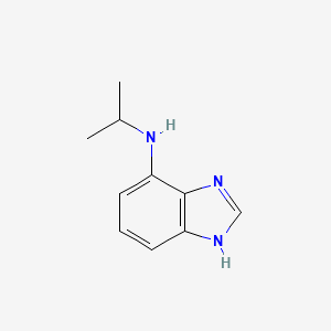 molecular formula C10H13N3 B13229405 N-(Propan-2-yl)-1H-1,3-benzodiazol-4-amine 