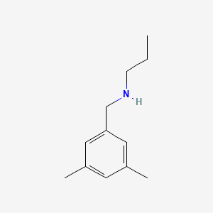 molecular formula C12H19N B13229424 [(3,5-Dimethylphenyl)methyl](propyl)amine 