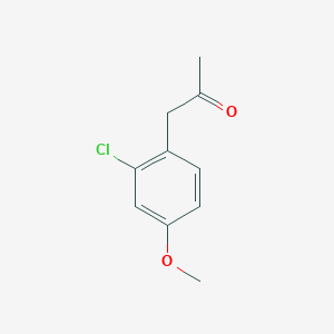 molecular formula C10H11ClO2 B1322943 1-(2-Chloro-4-methoxyphenyl)propan-2-one CAS No. 16817-45-1