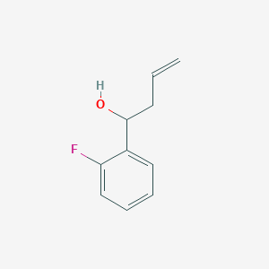 molecular formula C10H11FO B13229430 1-(2-Fluorophenyl)but-3-en-1-ol CAS No. 144486-11-3