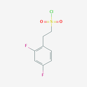 molecular formula C8H7ClF2O2S B13229453 2-(2,4-Difluorophenyl)ethane-1-sulfonyl chloride 