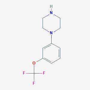 molecular formula C11H13F3N2O B1322946 1-(3-(Trifluoromethoxy)phenyl)piperazine CAS No. 54711-69-2