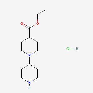 molecular formula C13H25ClN2O2 B1322947 Ethyl [1,4'-bipiperidine]-4-carboxylate hydrochloride 