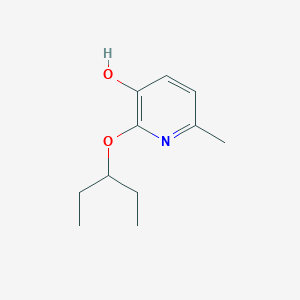 molecular formula C11H17NO2 B13229472 6-Methyl-2-(pentan-3-yloxy)pyridin-3-ol 