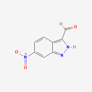 molecular formula C8H5N3O3 B1322949 6-Nitro-1H-indazole-3-carbaldehyde CAS No. 315203-37-3