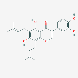 molecular formula C25H26O6 B132295 6,8-Diprenylorobol CAS No. 66777-70-6