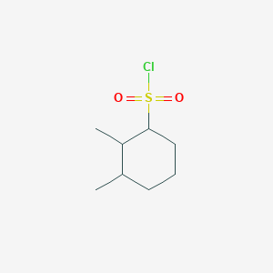 molecular formula C8H15ClO2S B13229540 2,3-Dimethylcyclohexane-1-sulfonyl chloride 