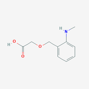 molecular formula C10H13NO3 B13229582 2-{[2-(Methylamino)phenyl]methoxy}acetic acid 