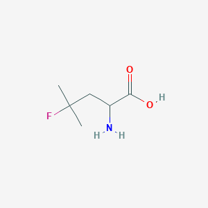 molecular formula C6H12FNO2 B13229618 2-Amino-4-fluoro-4-methylpentanoic acid 