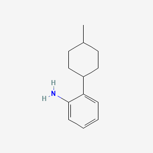 molecular formula C13H19N B13229651 2-(4-Methylcyclohexyl)aniline 