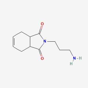 molecular formula C11H16N2O2 B13229679 2-(3-Aminopropyl)-2,3,3a,4,7,7a-hexahydro-1H-isoindole-1,3-dione 