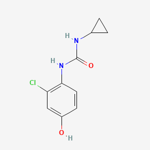 molecular formula C10H11ClN2O2 B1322968 1-(2-氯-4-羟基苯基)-3-环丙基脲 CAS No. 796848-79-8
