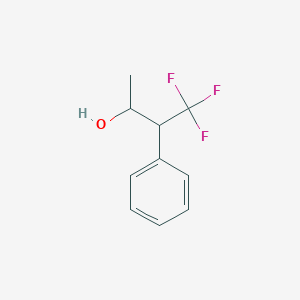 molecular formula C10H11F3O B13229696 3-Phenyl-4,4,4-trifluoro-2-butanol 