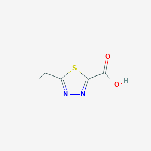 molecular formula C5H6N2O2S B13229733 5-Ethyl-1,3,4-thiadiazole-2-carboxylic acid 