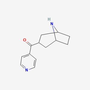 molecular formula C13H16N2O B13229741 3-(Pyridine-4-carbonyl)-8-azabicyclo[3.2.1]octane 