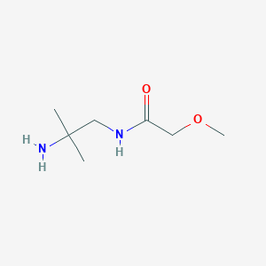 molecular formula C7H16N2O2 B13229808 N-(2-amino-2-methylpropyl)-2-methoxyacetamide 