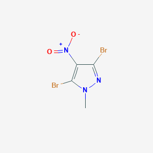 molecular formula C4H3Br2N3O2 B1322981 3,5-dibromo-1-methyl-4-nitro-1H-pyrazole CAS No. 155600-99-0