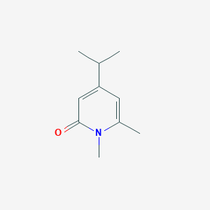 molecular formula C10H15NO B13229810 1,6-Dimethyl-4-(propan-2-yl)-1,2-dihydropyridin-2-one 