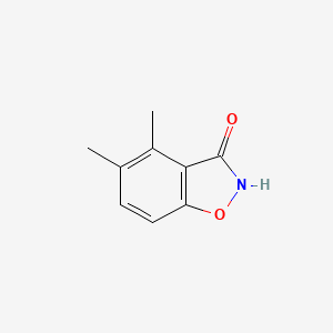 molecular formula C9H9NO2 B13229820 4,5-Dimethyl-1,2-benzoxazol-3-ol 