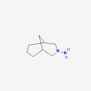 molecular formula C8H16N2 B13229859 3-Azabicyclo[3.3.1]nonan-3-amine 