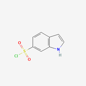 molecular formula C8H6ClNO2S B13229866 1H-indole-6-sulfonyl chloride 