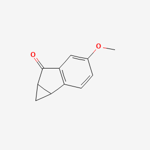 molecular formula C11H10O2 B13229887 4-Methoxy-1H,1aH,6H,6aH-cyclopropa[a]inden-6-one 