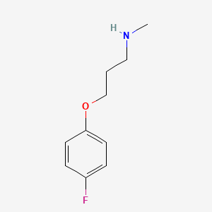 molecular formula C10H14FNO B1322990 [3-(4-氟苯氧基)丙基]甲胺 CAS No. 883542-69-6