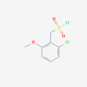 molecular formula C8H8Cl2O3S B13229906 (2-Chloro-6-methoxyphenyl)methanesulfonyl chloride 