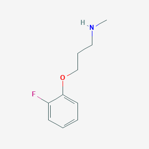 molecular formula C10H14FNO B1322991 [3-(2-氟苯氧基)丙基]甲胺 CAS No. 883542-63-0