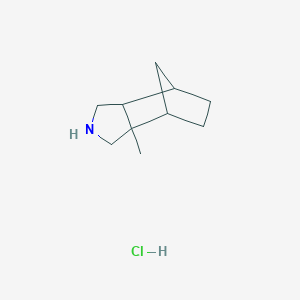 molecular formula C10H18ClN B13229910 2-Methyl-4-azatricyclo[5.2.1.0,2,6]decane hydrochloride 