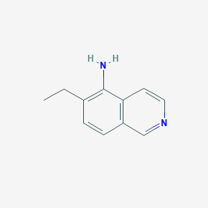molecular formula C11H12N2 B13229939 6-Ethylisoquinolin-5-amine 