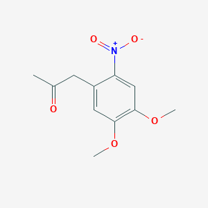 molecular formula C11H13NO5 B1322994 1-(4,5-Dimethoxy-2-nitrophenyl)propan-2-one CAS No. 115247-49-9