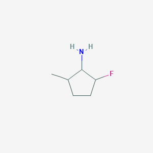molecular formula C6H12FN B13229967 2-Fluoro-5-methylcyclopentan-1-amine 