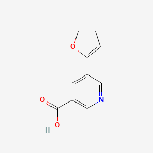 molecular formula C10H7NO3 B1322997 5-(Furan-2-yl)nicotinic acid CAS No. 857283-84-2