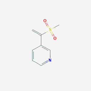 molecular formula C8H9NO2S B13230016 3-(1-Methanesulfonylethenyl)pyridine 